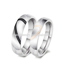 Cheap personalized couples ring jewelry,silver heart ring